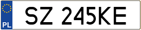 Trailer License Plate